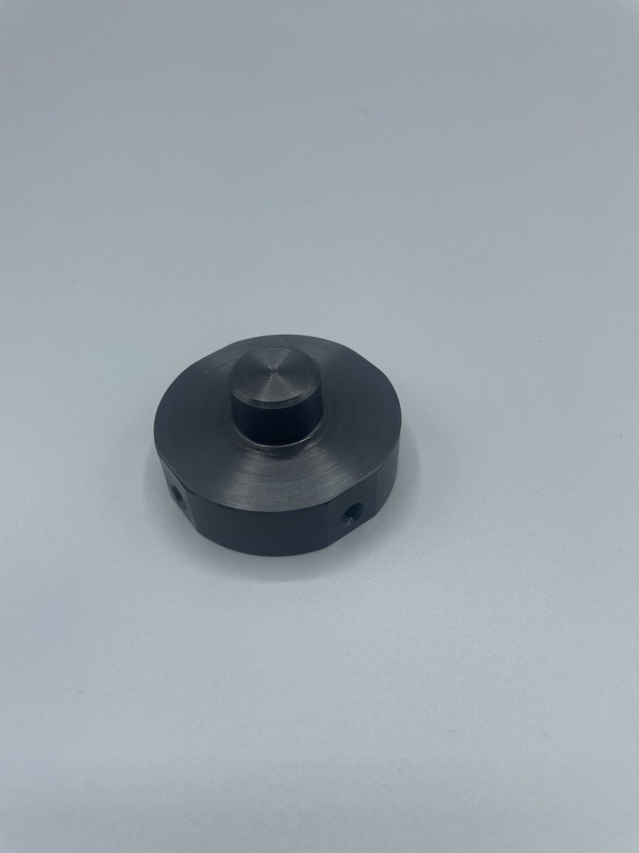Turned and milled part awaiting inspection