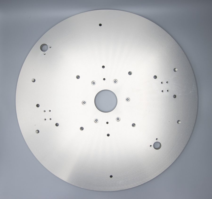 Machined parts batch from a production run